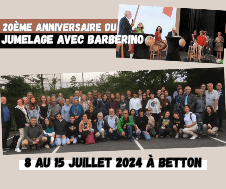 Juillet 2024 : Accueil de nos amis de Barberino et 20ème anniversaire du jumelage avec Barberino